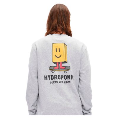 Sudadera Hydroponic hombre cuello redondo divertida CW PAPERBAG ref-22046-01 HEATHER GREY Gris