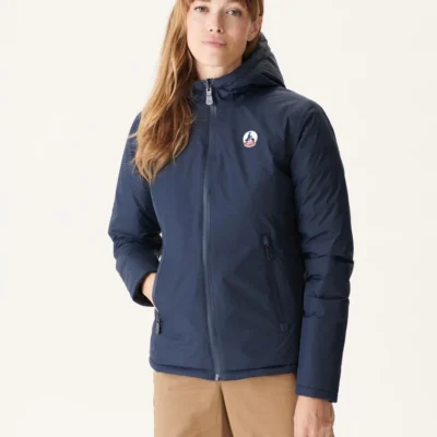 Chaqueta con capucha Jott VIENNE de plumas pato reversible Mujer FW22WJAC11 - 104 marine Justoverthetop azul marino