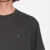Camiseta Hombre VOLCOM manga corta básica SOLID STONE EMB SST Ref. 5212317 BLK-negro grisaceo