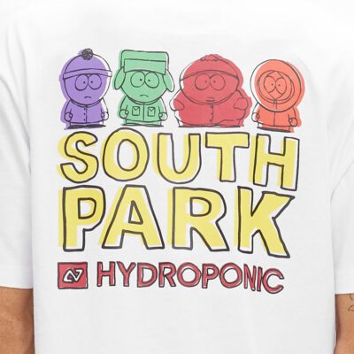 Camiseta HYDROPONIC hombre divertida manga corta SOUTH PARK COLORS SS REF-22002-SP 01-WHITE blanca