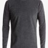 Jersey QUIKSILVER de tacto super suave para hombre cuello redondo After Surf - Top de manga larga ref-EQYKT03599 (KTFH)gris