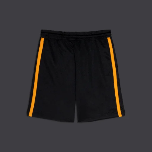 Pantalón corto DOLLY NOIR GOAT Playmaker Easyshorts BLACK PA444-PS-01 BLACK con franjas amarillas