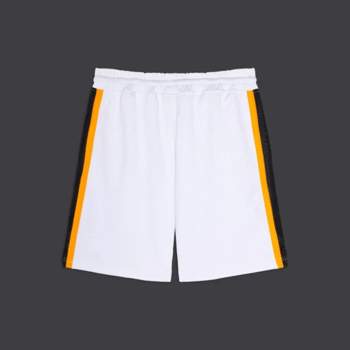 Pantalón corto DOLLY NOIR GOAT Playmaker Easyshorts White PA444-PS-02 Blanco con franjas amarillas y negras