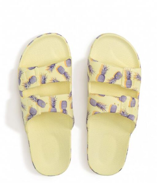 Chanclas FREEDOM MOSES Unisex veganas Perfumadas Ref. FM-PNCDSG-3839 Amarillas piña colada