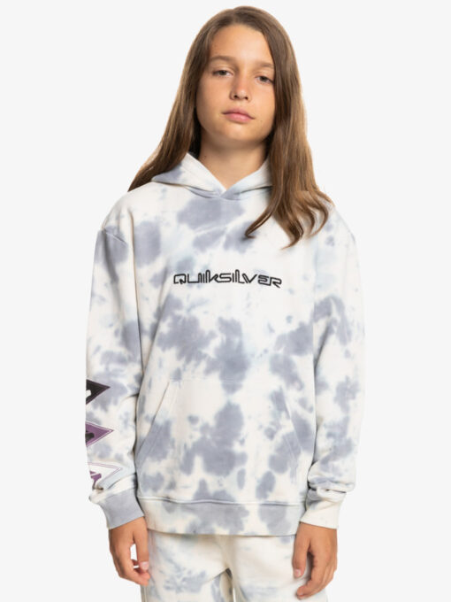 Sudadera niño Quiksilver con capucha Diamond Heritage Grey Violet Tie Dye 231 (sfv6) Ref. EQBFT03823 tie dye