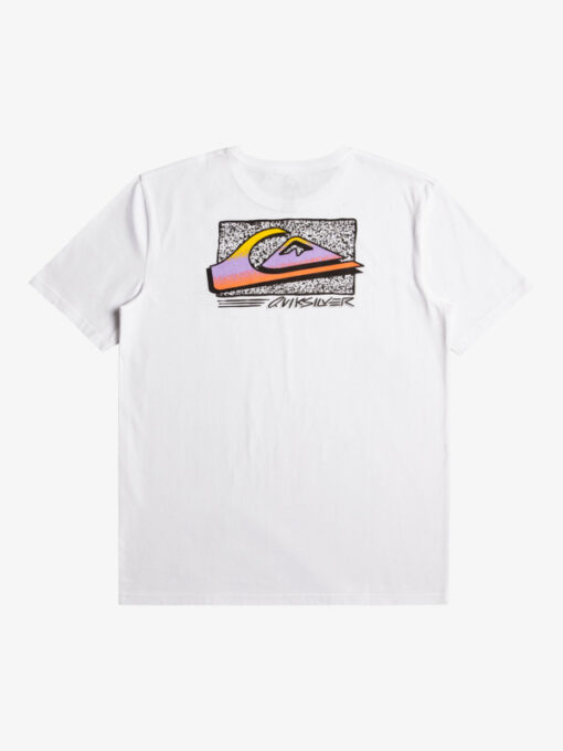 Camiseta QUIKSILVER manga corta niño surfera Retro Fade Ref. EQBZT04597 (wbb0) blanca logo pecho