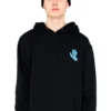 Sudadera Santa Cruz hombre suave con capucha SCREAMING HAND CHEST HOODIE ref SCA HDY 5320 negra