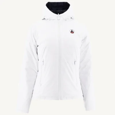 Chaqueta con capucha Jott VIENNE de plumas pato reversible Mujer PS23WJAC01 -9010 WHITE ANTHRACITE