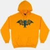 Sudadera THRASHER Hombre con capucha BAT HOOD magazine GOLG Ref. 145214 amarillo logo murcielago