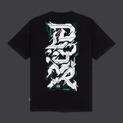Camiseta DOLLY NOIRE hombre manga corta CYBER LETTERS TEE Black Ref. TS433-TA-01 negra