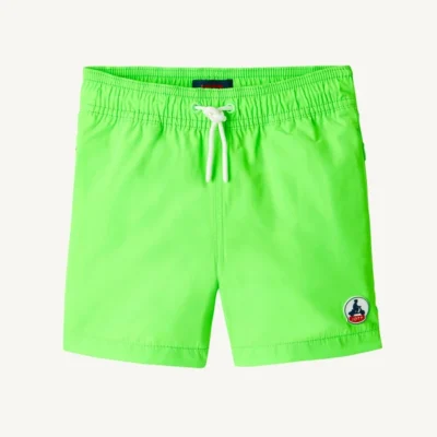 Bañador niño JOTT Short elástico CASSIS GREEN FLUO 215 Ref. SS23KSWI53 -215 VERDE fluorescente