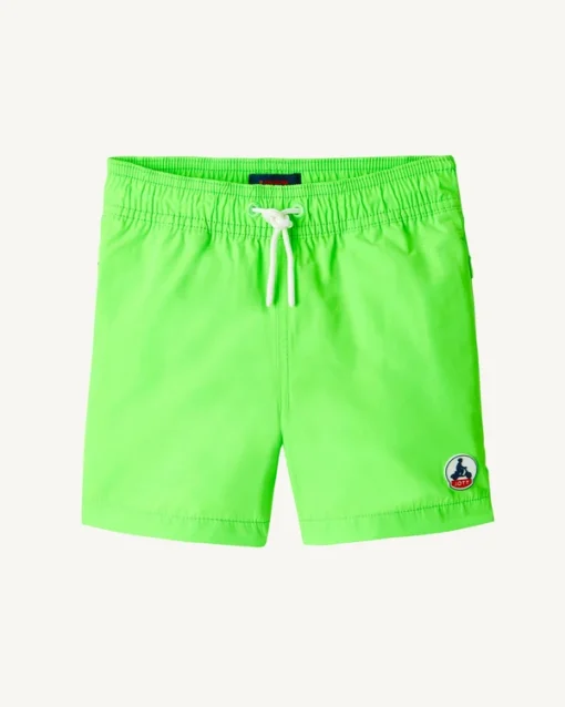 Bañador niño JOTT Short elástico CASSIS GREEN FLUO 215 Ref. SS23KSWI53 -215 VERDE fluorescente