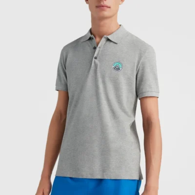 Polo piqué O'NEILL manga corta para hombre SURF STATE POLO Ref. 2600009 casual wear men-SILVER MELEE-gris claro