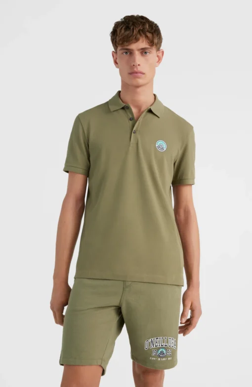 Polo piqué O'NEILL manga corta para hombre SURF STATE POLO Ref. 2600009 casual wear men-DEEP LICHEN GREEN khaki