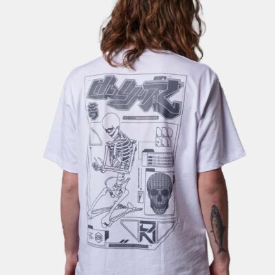 Camiseta DOLLY NOIRE hombre manga corta DATA SUBJECTS TEE WHITE Ref. TS399-TA-02 blanca