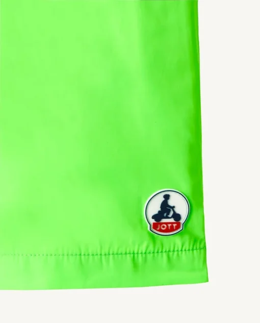 Bañador niño JOTT Short elástico CASSIS GREEN FLUO 215 Ref. SS23KSWI53 -215 VERDE fluorescente