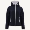 Chaqueta con capucha Jott VIENNE de plumas pato reversible Mujer PS23WJAC01 -9010 WHITE ANTHRACITE