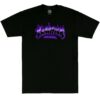 Camiseta THRASHER Hombre manga corta AIRBRUSH T-Shirt Ref. 145315BLACK- negra con logo morado