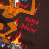 Sudadera THRASHER Hombre con capucha BURN ITDOWN HOODIE Ref. 145SARK chocolate logo naranja demonio