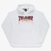 Sudadera THRASHER Hombre con capucha BLOOD DRIP MAGAZINE Hoodie GRAY Ref. 145098L logo letras SANGRIENTAS