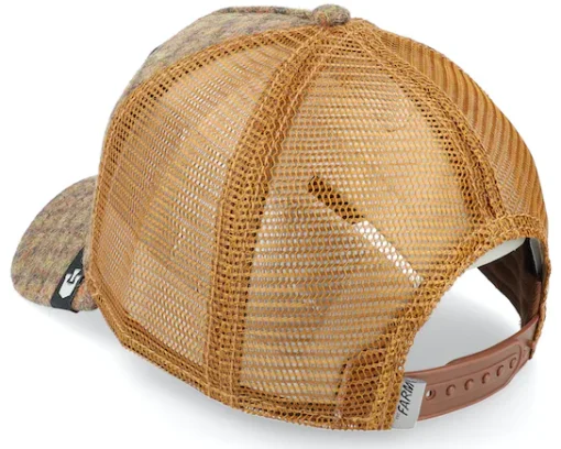 Gorra animales GOORIN BROS bisonte rejilla y ajustable Trucker HARD cuadros marrón