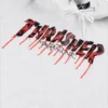 Sudadera THRASHER Hombre con capucha BLOOD DRIP MAGAZINE Hoodie GRAY Ref. 145098L logo letras SANGRIENTAS