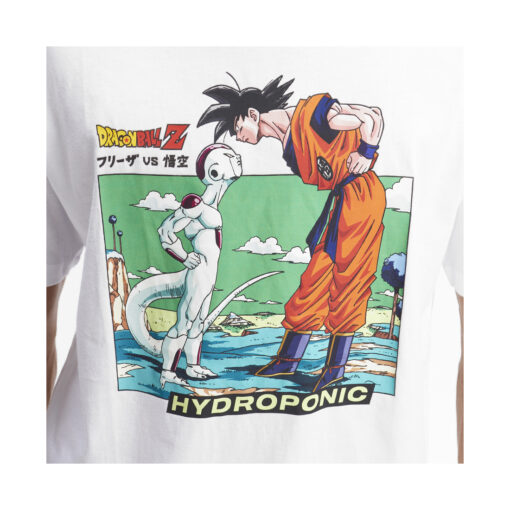 Camiseta HYDROPONIC hombre manga corta DRAGON BALL Z FRIEZA VS GOKU WHITE Ref.23003 blanca