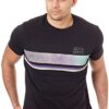 Camiseta BILLABONG para hombre manga corta H1SS18 BIP8 TEAM STRIPE TEE SS BLACK-negra