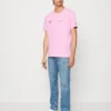 -Camiseta CHAMPION Hombre manga corta Rochester CREWNECK UNISEX ref-218490 CHA PS179-rosa