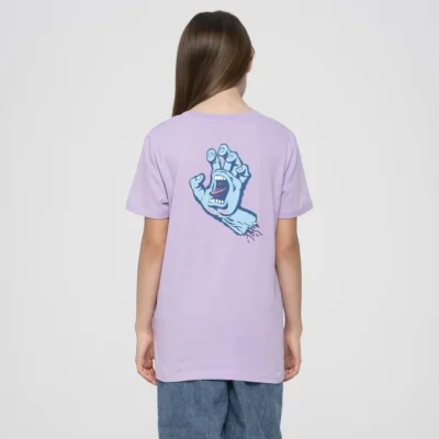 Camiseta SANTA CRUZ manga corta niño RIGID SCREAMING HAND T-SHIRT ref-SCA YTE 1340 DIGITAL LAVENDER lila