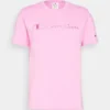 -Camiseta CHAMPION Hombre manga corta Rochester CREWNECK UNISEX ref-218490 CHA PS179-rosa