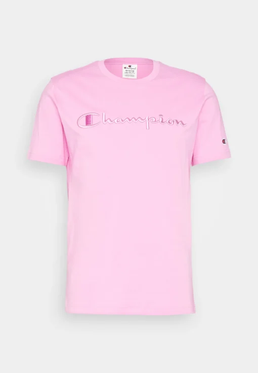 -Camiseta CHAMPION Hombre manga corta Rochester CREWNECK UNISEX ref-218490 CHA PS179-rosa