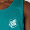 Camiseta SANTA CRUZ skate Hombre de tirantes SCREAMING HAND VEST ref SCA VST 0708 VERDIGRIS-verde
