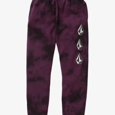 Pantalón Chándal VOLCOM niño deportivo MUL ref-C1232201 ICONIC STONE PLUSFLEECE PANT -violeta y negro