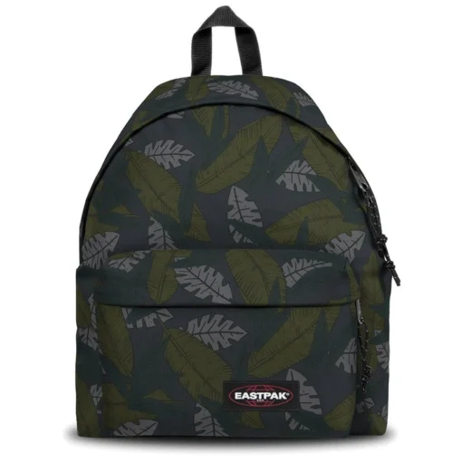 MOCHILA EASTPAK Padded Pak'r® 24 litros EK620K80 BRIZE FOREST gris con hojas verdes