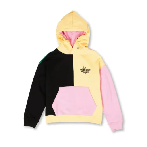 Sudadera VOLCOM niño con capucha Entertainment Boy Dawn Yellow ref-C4112300 (DNY) negro-rosa -amarillo