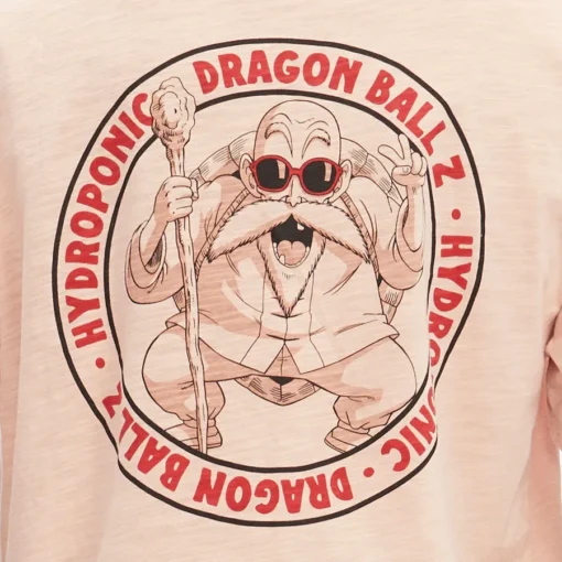 Camiseta HYDROPONIC hombre manga corta DRAGON BALL Z KAME SENNIN SS ref-23002 ROSE CLOUD rosa salmón