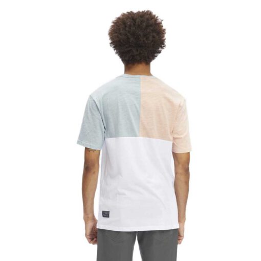Camiseta HYDROPONIC hombre manga corta DUAL SS ref-23027 ACQUA/ROSE/WHITE blanco rosa y azul