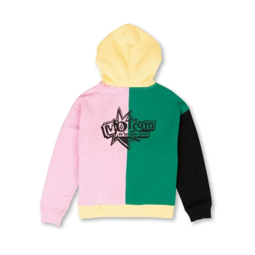 Sudadera VOLCOM niño con capucha Entertainment Boy Dawn Yellow ref-C4112300 (DNY) negro-rosa -amarillo