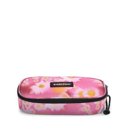 Estuche escolar Eastpak: PLUMIER OVAL SINGLE EK7177D2 Soft Pink rosa con flores