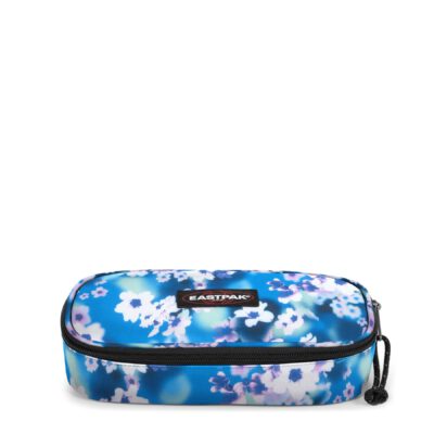 Estuche escolar Eastpak: PLUMIER OVAL SINGLE EK7177D3 Soft Blue azul con flores