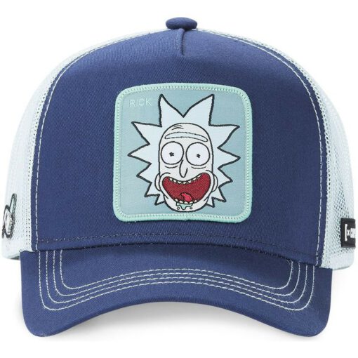 Gorra CAPSLAB rejilla y ajustable Trucker Rick Sanchez REM SAN2 Rick y Morty azul marino