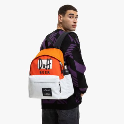 MOCHILA EASTPAK Day Pak'r EK0A5BG4 SIMPSONS DUFF naranja logo duff