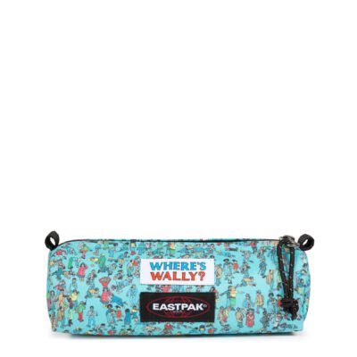 Estuche Eastpak escolar: Benchmark SINGLE EK3722E3 WALLY PATTERN BLUE ¿Dónde está Wally? Azul