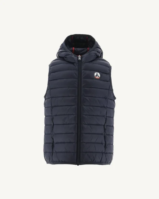 Chaleco capucha Jott de plumas pato Niño 104 NAVY DJAM BÁSICO Justoverthetop Color azul marino