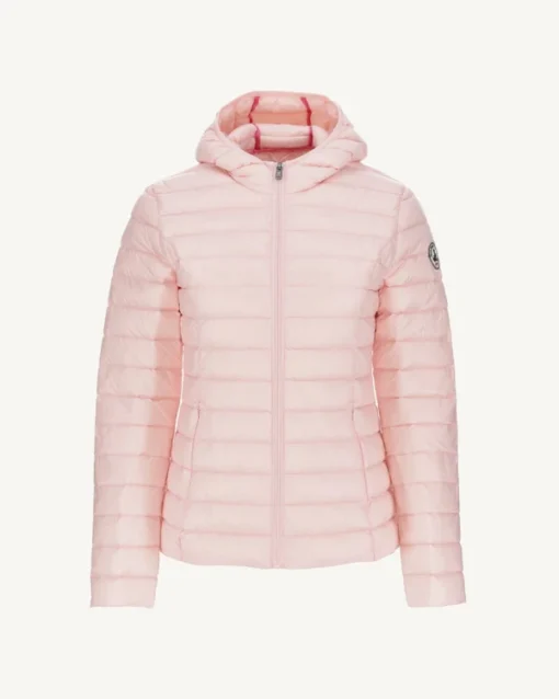 Chaqueta con capucha Jott de plumas pato Mujer CLOE BASIC PF22WDOW01 - 472 PEACH PINK Justoverthetop Color rosa