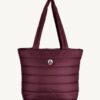 Bolso Jott NITA de plumas Chica SS23UTOT10 - 461 aubergine SAC SHOPPING BASIC Justoverthetop color berenjena