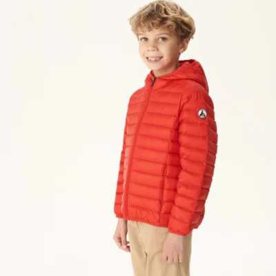 Chaqueta capucha Jott de plumas pato Niño HUGO NOOS BASIC P000KDOW01 300-RED Justoverthetop Color rojo