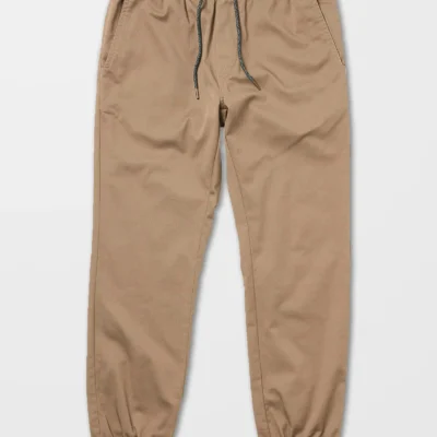 Pantalón chándal VOLCOM hombre FRICKIN SLIM JOGGER - KHAKI Ref. A1212307 beige puño