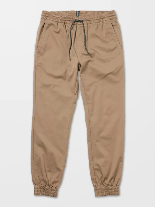 Pantalón chándal VOLCOM hombre FRICKIN SLIM JOGGER - KHAKI Ref. A1212307 beige puño